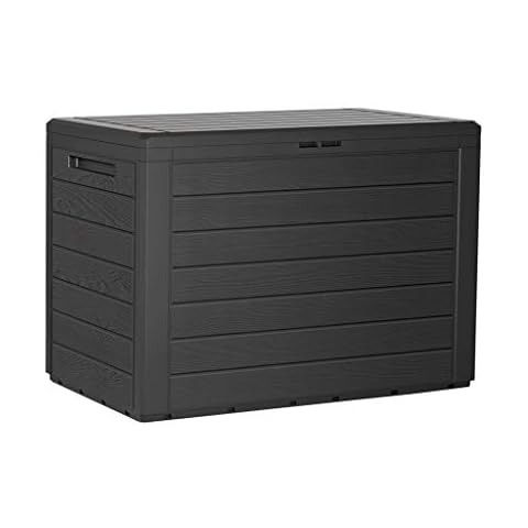 Kreher Kompakte Kissenbox/Aufbewahrungsbox in Anthrazit Cover