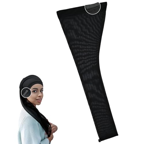 Kitliog Hair Weave Sleeve for Locs Adjustable Thin Silk Loc Cover with Dual Hidden Drawstring Breathable Stretchy Sleeve for Dreadlocks Braids & Twists (Thin)