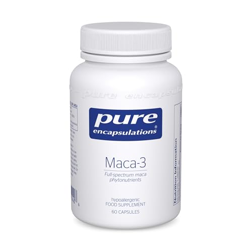 Pure Encapsulations Maca-3 - Hypoallergenic Phytonutrient Supplement - Glucosinolates, Macamides and Macaenes - 60 Capsules
