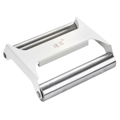 WATIIFUFU Stainless Steel Rolling Pin for Baking Ergonomic Double Roller Tool Smooth for Easy Cleaning for Pizza Pastry and All Types