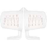 Mipcase 2 Stück Papageien Handfütterungsbecher 250ml aus Bruchsicherem Kunststoff Leicht zu Reinigen für Neugeborene Vögel und Flüssige Tiermedikation