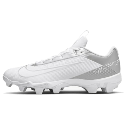 Nike Vapor Edge Shark 2 Molded Football Cleats SZ 11 White | Metallic Silver