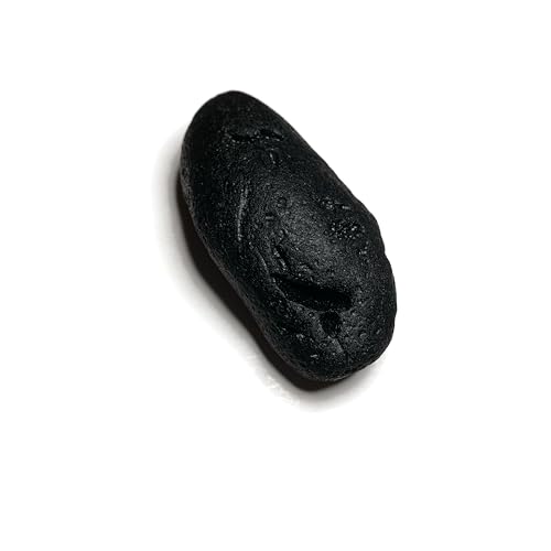 Image of Rare Indochinite Black Tektite 41g, Raw Meteorite Impact Glass, 1pc 59mm Natural Specimen, from Vietnam ID#I