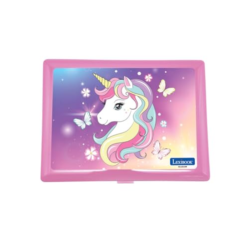 Ordinateur portable éducatif rose pour apprendre la logique à la maison