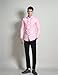 Kinkia Mens Tuxedo Shirts Slim Fit Long Sleeve Button Down Pleated Dress Shirt Tops for Prom Party Wedding(KK0026-Pink01-2XL)