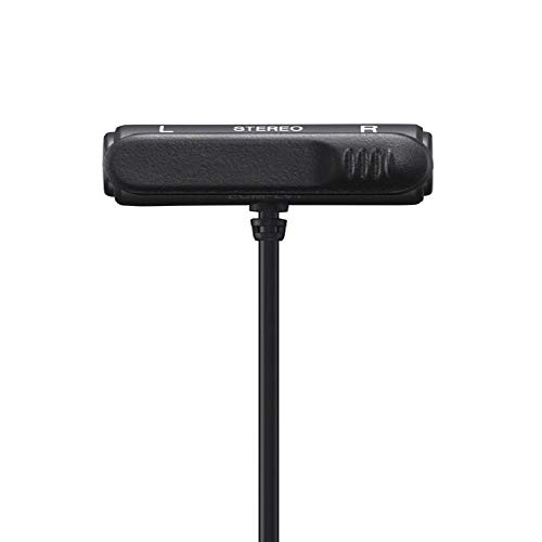 Sony Compact Stereo Lavalier Microphone Ecmlv1,Black #TOP1