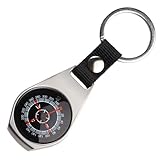 Boussole Porte Clés, Boussole Poche Étanche Aluminium Waterproof Portable...