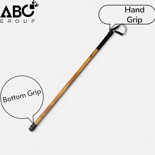 Image of ABC GROUP Black & Brown Not Foldable Hard Cane Stick for Dog Traning &Support & Security Stick 36 Inches 3ft(Pack of 1)