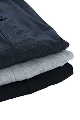 ToBeInStyle Men's Pack of Button Fly Loose Fit Solid Print Boxers4