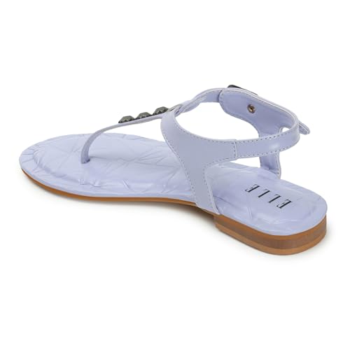 Image of ELLE womens Fashionable Backstrap Comfortable Flats for Daily Use I Work Use I Casual Use I Party Use I El-js-wn-33 Flat Sandal