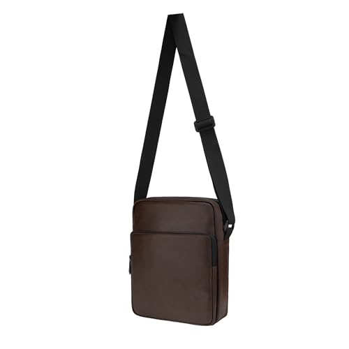 Image of F Gear Primo Tan 7L Premium Tablet Sling Bag | Premium Vegan Leather | Lightweight with Tablet Sleeve, 1 Compartment & 2 Pockets, Detachable Key Holder | Work, Daily Commute, College & Travel