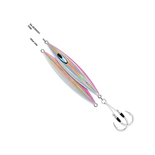 Daiwa Saltiga SLK Metaljig 7 Oz avec crochets d'aide pour la pêche au jig en mer