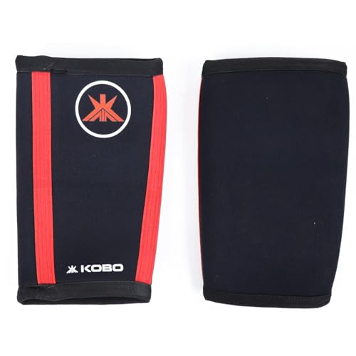Image of Kobo Elbow Sleeves 7mm Elbow Support Neoprene for Weight Lifting, Gym, Cross Training, Fitness, Squats, Powerlifting, Workout - (Piece)