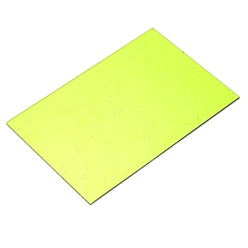 sourcing map Stained Glass Sheet Mosaic Tile 7.9 Inch x 5.9 Inch Fluorescent Green Stained Glass Sheets for Crafts DIY, Art Project