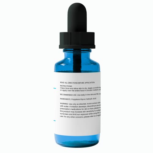 Pure Original Ingredients Salicylic Acid 2% Solution (30 Ml) By Pure, Treats Acne, Hyper-Pigmentation, & Premature Aging, Daily Use Facial Serum #TOP1