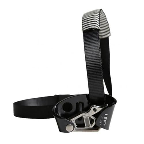 KIXZSAZ Pie Ascender Rock Climbing Rigging Riser Portable Deportes al Aire Libre Camping Montañismo Rappel Hardware de Seguridad, Negro Izquierdo