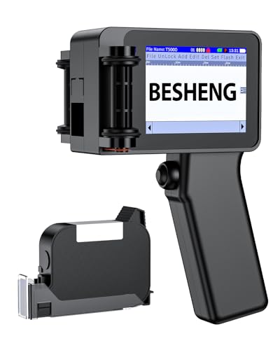 BESHENG Handheld Inkjet Printer, Batch Code Printer for QRCode Time...