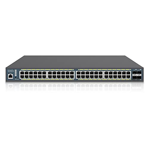 Image of EnGenius Fit EWS7952FP-FIT 48-Port Gigabit PoE+ Managed Switch - 740W Power Budget, Layer 2+ Management, 4 SFP Uplinks for Enterprise Networks