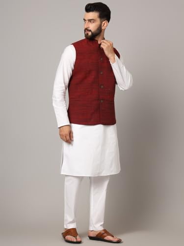 Image of LATEST CHIKAN Men's Nehru Jacket /Waistcoat Sophisticated Ethnic Wear