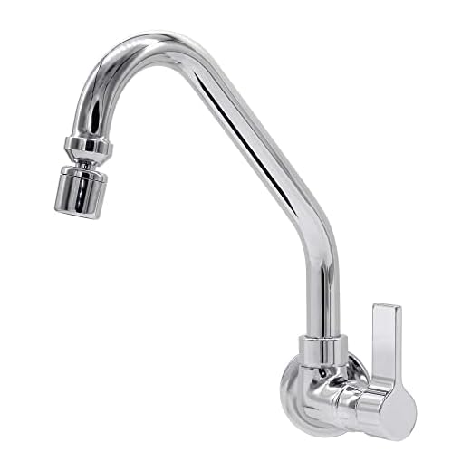 Torneira Cozinha Parede Bica 3/4" Luxo C70 1/4 Volta