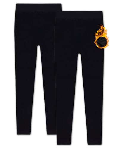 HEATEX Mädchen Thermo Leggings mit Fleece-Futter – Hoher Komfortbund...