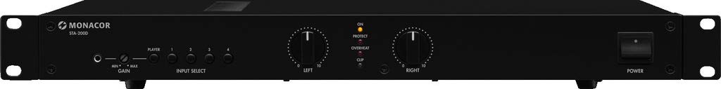 img Stage Line 25.5070 Amplificateur PA stéréo digital avec 5 canaux d'entrée commutables