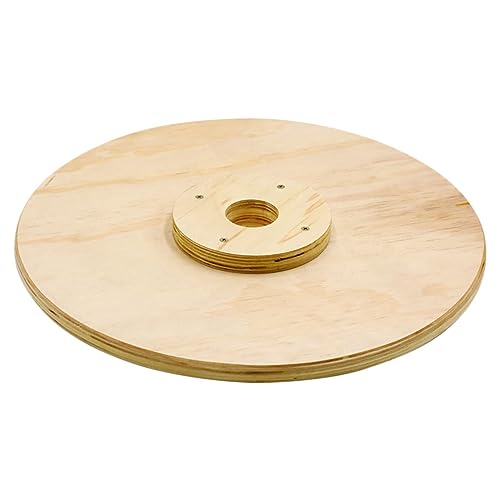 Mikikit Adjustable Weight Plate Bumper Plate Barbell Wood Strength Training Sports Equipment