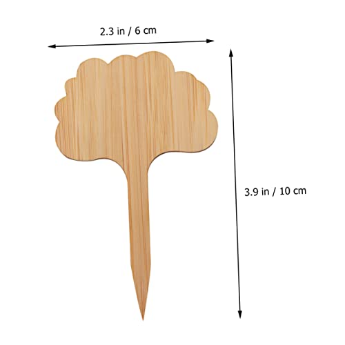 ifundom 20Pcs Shape Mini Plant Labels Seedling Markers for Garden Decoration Easy to Insert Plaque Ornaments for DIY Plant Signage