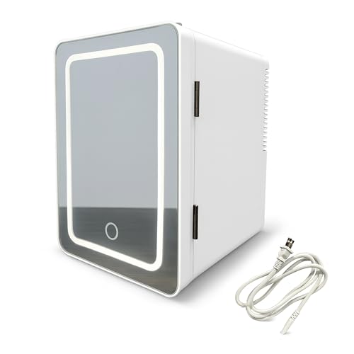 La mejor selección de Refrigeradores Walmart los 5 mejores. 49 Bluelander Mini Refrigerador con Espejo LED, Capacidad de 4L, Estante Extraíble y 2 Alturas, Mini Refri Termoeléctrico para Skincare y Oficina (Blanco)