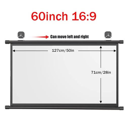 Pantalla de proyección manual 72 pulg 16:9 4K HD miniatura 7