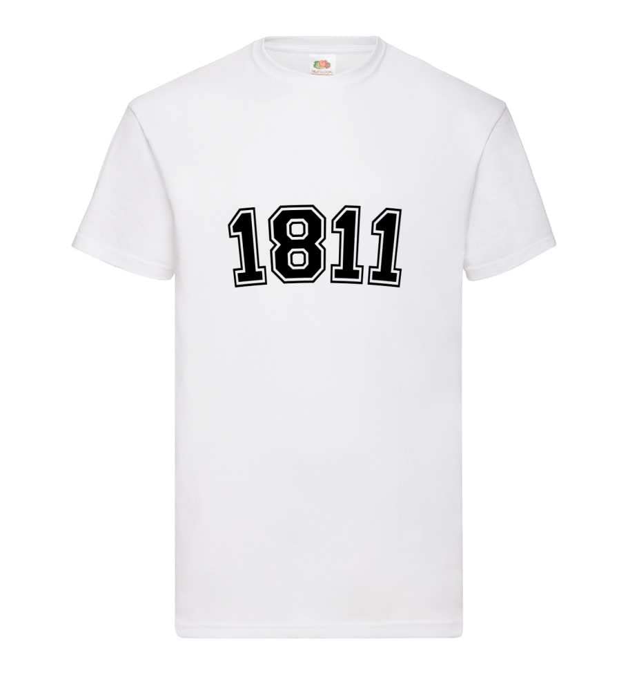 T-shirt blanc homme 1811 taille XXXL en coton classique