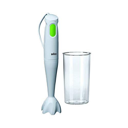 Image of Braun MultiQuick 1 Hand Blender 450W with EasyTwist Technology, Lightweight, Stainless Steel, BPA-Free for Baby Food, Chutney, Puree, Lassi, Smoothie, Soup, Shake (MultiQuick White)