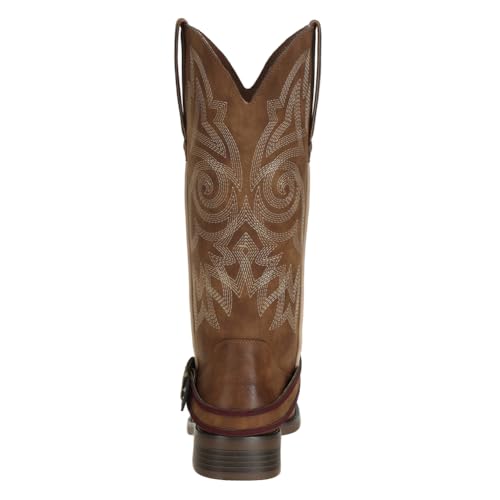 SheSole Women's Western Cowgirl Boots Ladies Fashion Country Cowboy Boots Mid Calf3
