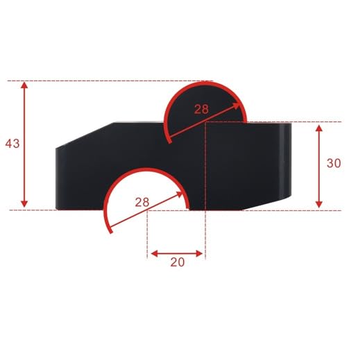 Abrazadera montaje para elevador de manillar aluminio CB650R 4