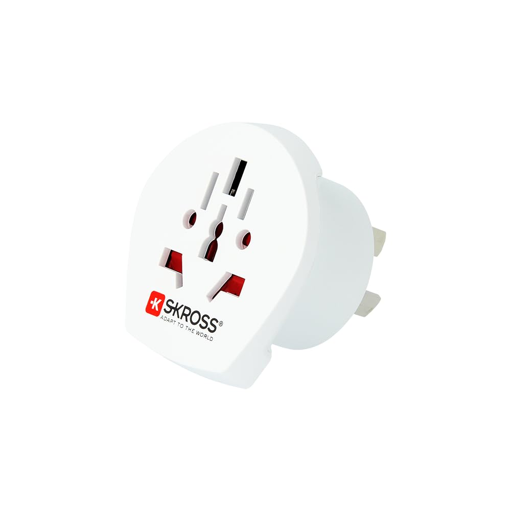 SKROSS Country Adapter World to Australia/China Travel Adapter for Travel to Australian Standard 1.500222, White, No USB