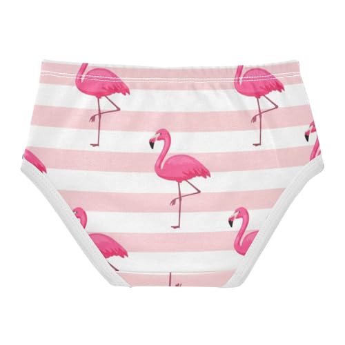 Bright Toddler Girls Underwear 2t Cotton Little Girl Panties Pink Flamingos Leg Briefs Girls Undies2