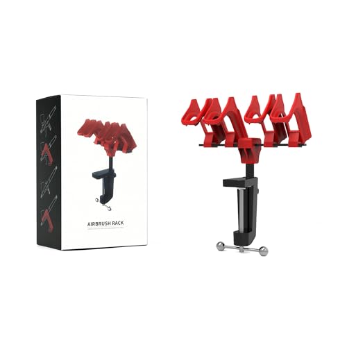 Airbrush Rack Holders for 4 Airbrushes and Paint Supplies Adjustable Stand