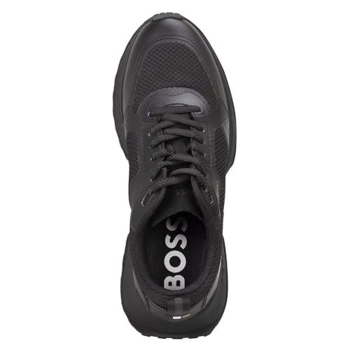 Baskets BOSS Jonah_Runn_Meth noires taille 44 du bureau au weekend