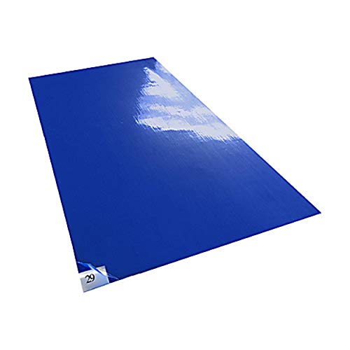 Image of TT-2445-34B Tackified Entrance Mat with Multi-Layered Clean Films, Blue, 24 inch L x 45 inch W, 30 Sheets (Pack of 4)