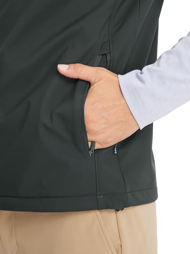 Image of M MAELREG Mens Vests Outerwear Windproof Lightweight Softshell Vests Zip Pockets Sports Sleeveless Jacket Golf Vests for Men