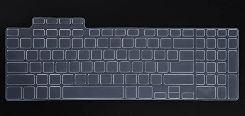 Image of Saco Laptop Keyboard Cover Compatible for ASUS TUF 2023 2022 A15 / A17 / F15 / F17 Gaming Laptops & ASUS TUF 2023 A16 & ASUS TUF 2024 A15 Gaming Laptops (Clear Silicone)