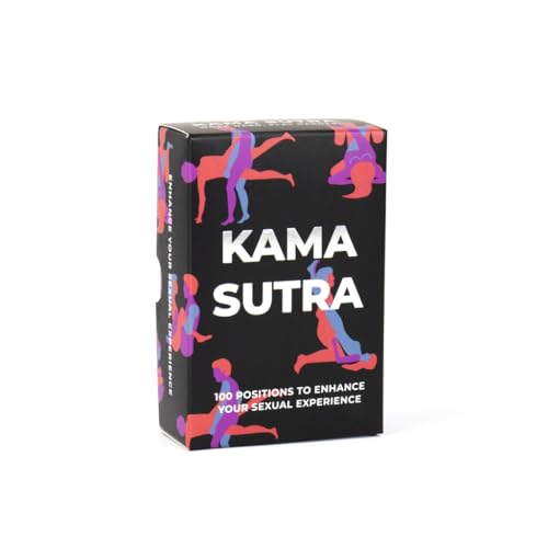 Gift Republic - Kama Sutra Karten | Kamasutra Spiele für Erwachsene | Sex Kartenspiel für Paare | 100 Spielkarten mit unterschiedlichen Stellungen | Geschenk an Weihnachten, Valentinstag, Geburtstag