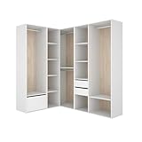 DEKIT Grupo RIMOBEL-Conjunto Armario-VESTIDOR Rincon con Trasera Reversible