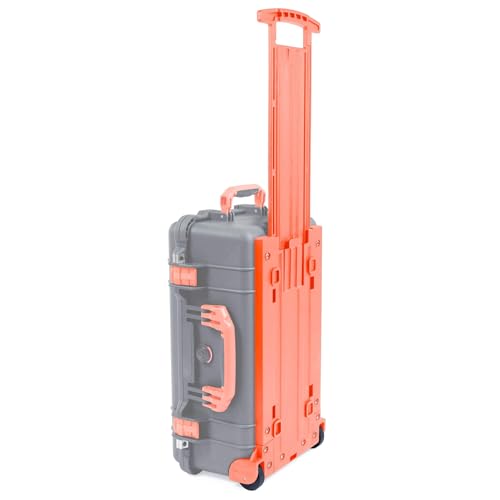 Pelican 1510 Replacement Trolley Set - Backplate, Telescoping Handle, L&R Wheel Assemblies - Orange