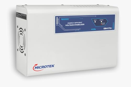 Microtek EM 4170+ Automatic Air Conditioners (A.C.) Voltage Stabilizer upto 1.5 Ton Working Power...