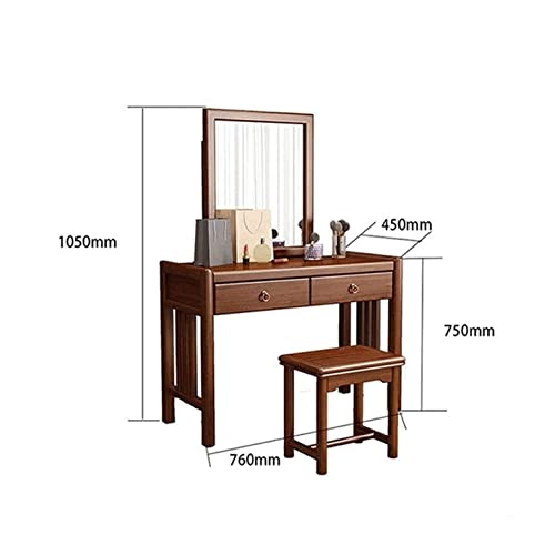 ZXGYFD Vintage Vanity Set, Women Dressing Tables, Vanities Benches, Makeup Vanity Set for Women Girls - Image 6