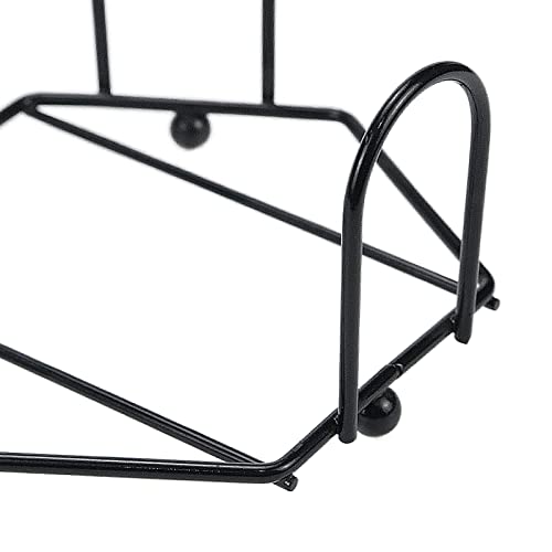 Coshar 4 Pack Metal Coaster Holder Thick Iron Wires Hexagon Coaster Storage for Hexagon Polygonal Round Coasters, Fit 4 to 7 Coasters