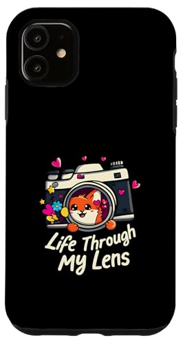 Cute Fox Camera Lens Photography - Life Through My Lens Carcasa para iPhone 11