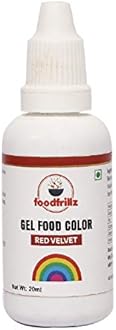 foodfrillz Red Velvet Gel Food Color, (20 ml)