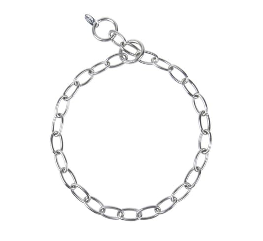 COLLARE SALVAPELO MAGLIA OVALE CORTA IN ACCIAIO INOX. Misura: 3.0mm x 40cm